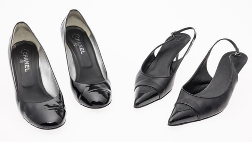 Two Pairs of Chanel Heels, Sizes 41 and 42