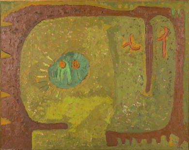 Rodolfo Nieto (1936-1985), No. 114, Oil on Canvas: Property of Jane Tucker-Radley Description: Rodolfo Nieto (Mexico/France, 1936-1985), No. 114, Oil on Canvas, 1961, signed lower left and further signed and dated 'Nieto, 1961-114' on the reverse,