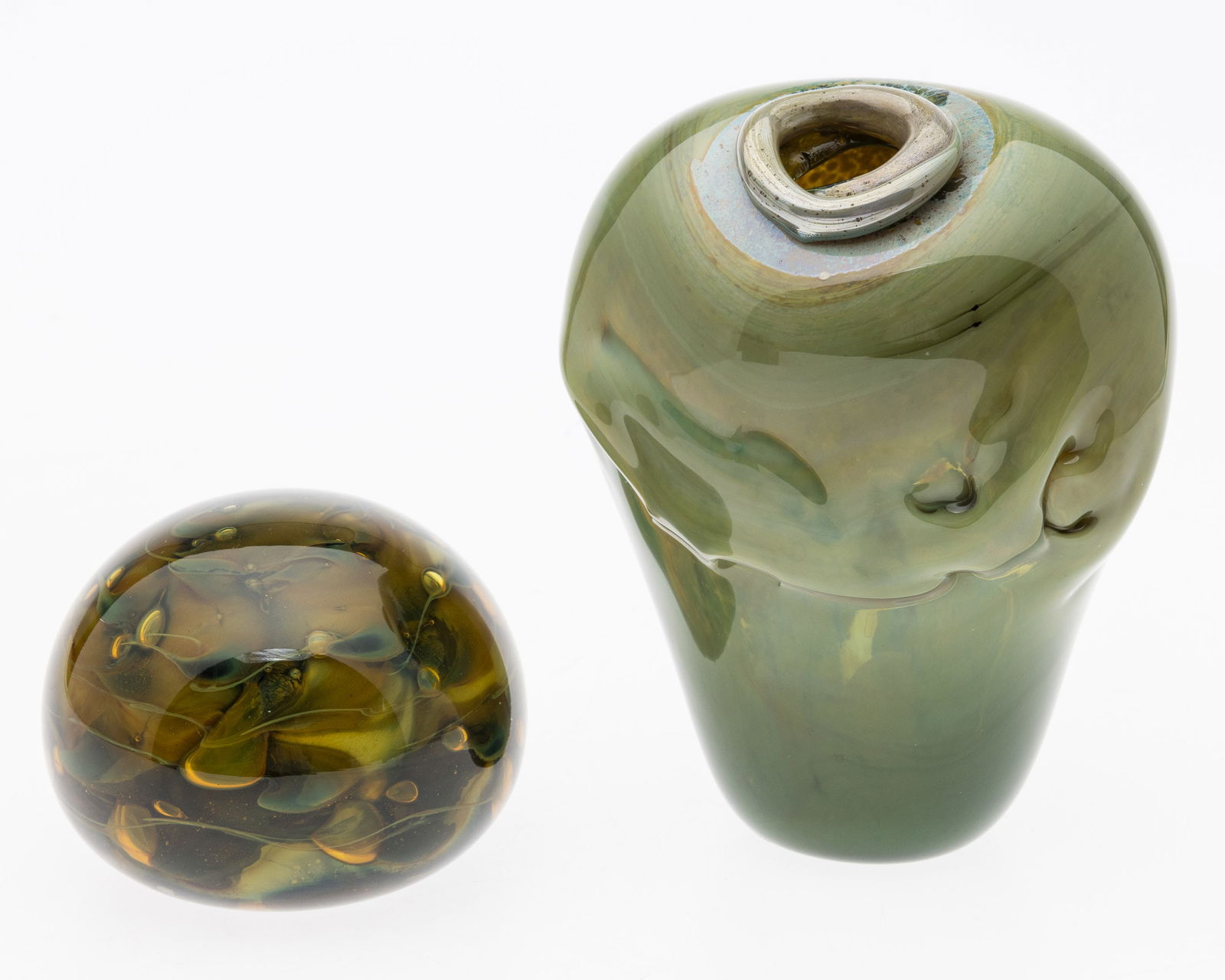 Kent Ipsen Paperweight & Robert A. Stone Vase, 1974 (1 of 10)