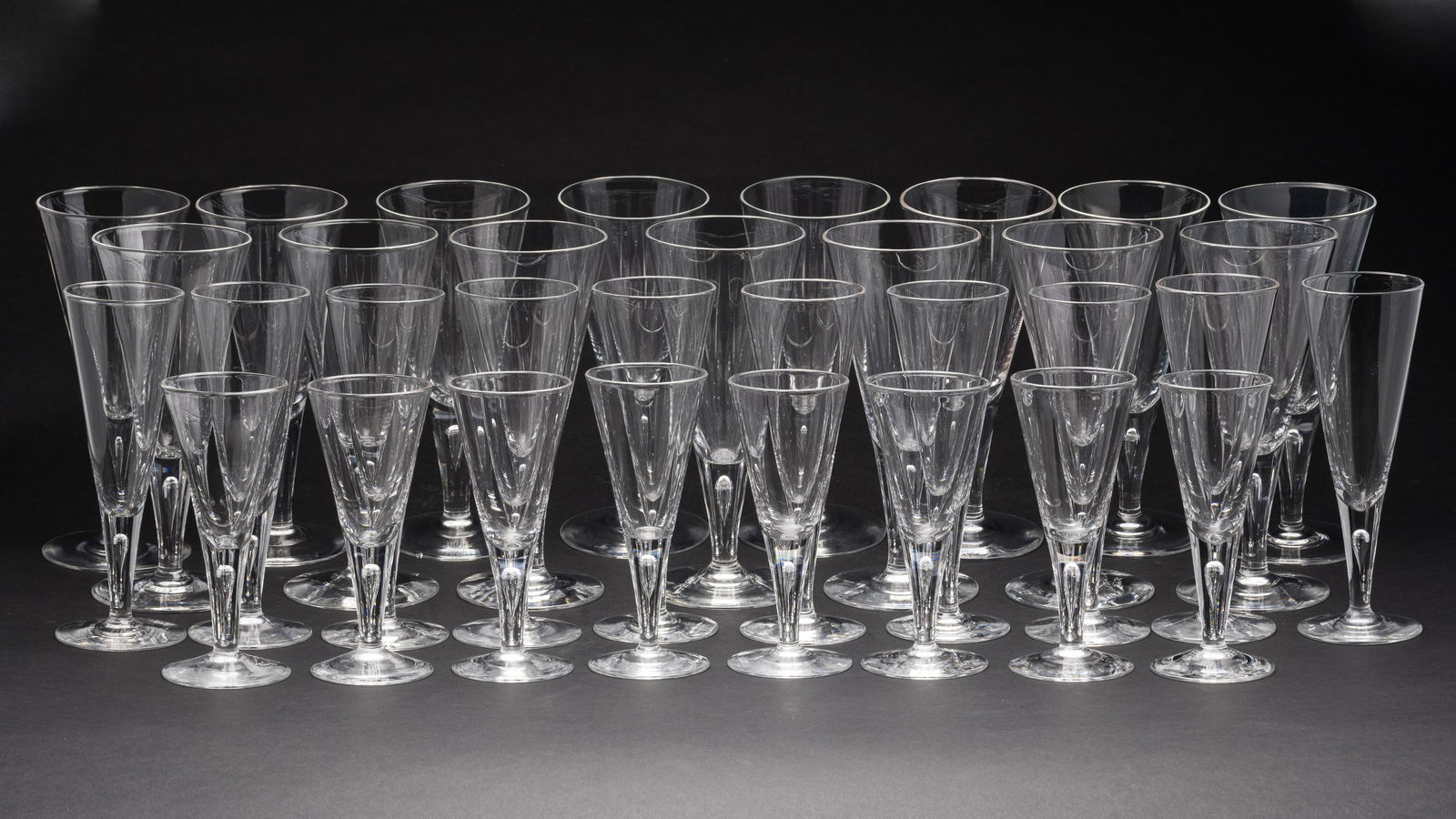 Group of Steuben Stemware, 33 pcs. (1 of 15)