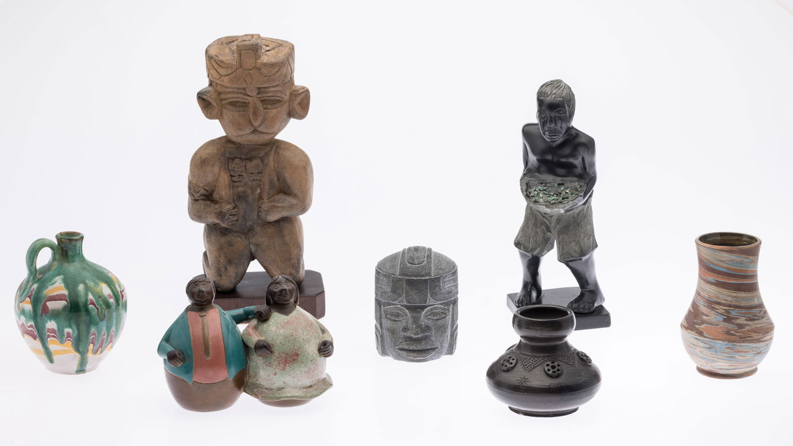 7 Misc. South American Stone, Wood & Ceramic Articls (1 of 12)