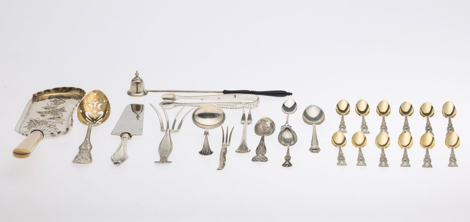 25 Sterling Silver Utensils Including Tiffany (1 of 13)