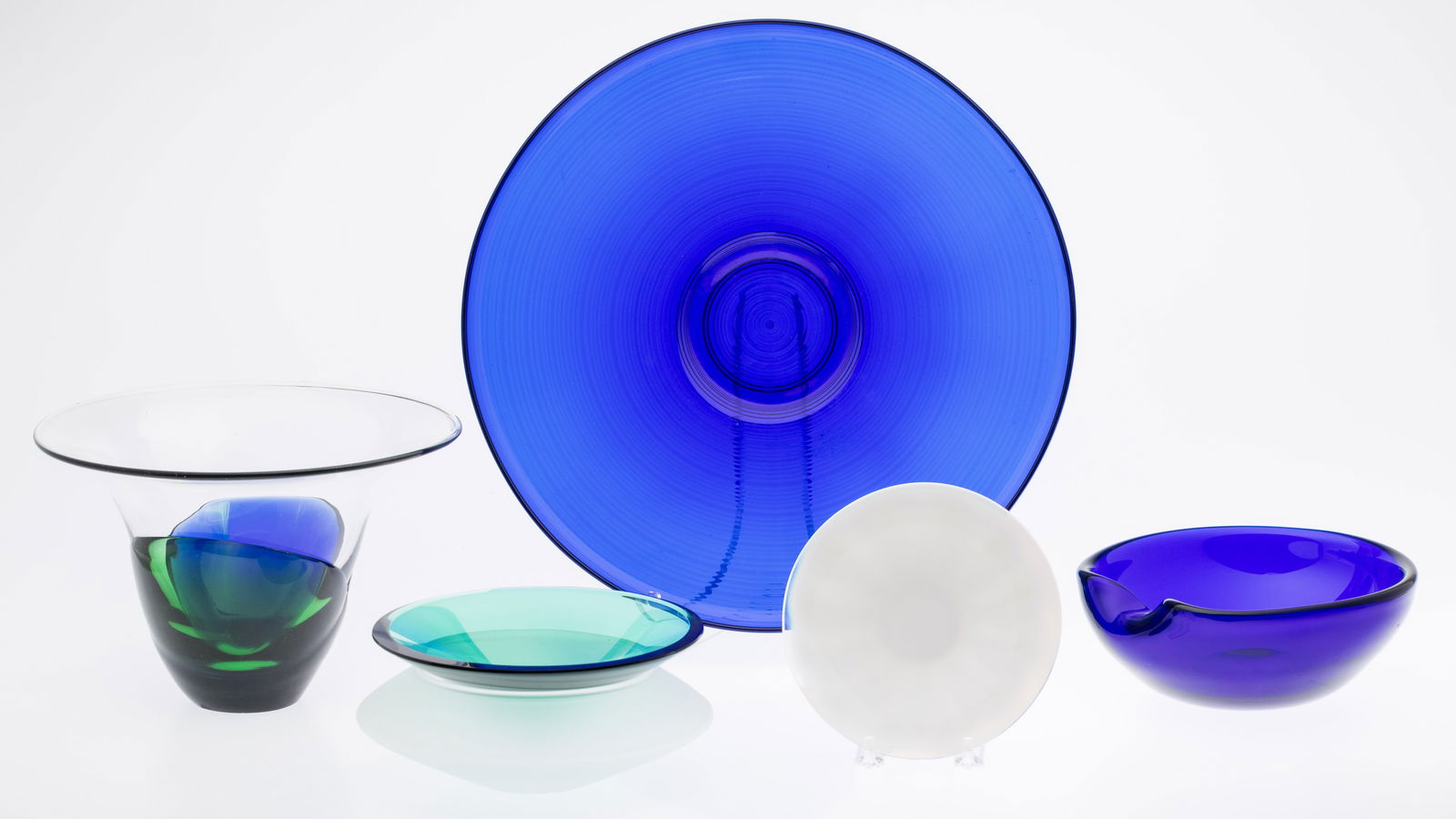 5 Colored Art Glass Articles Including Elsa Peretti (1 of 8)