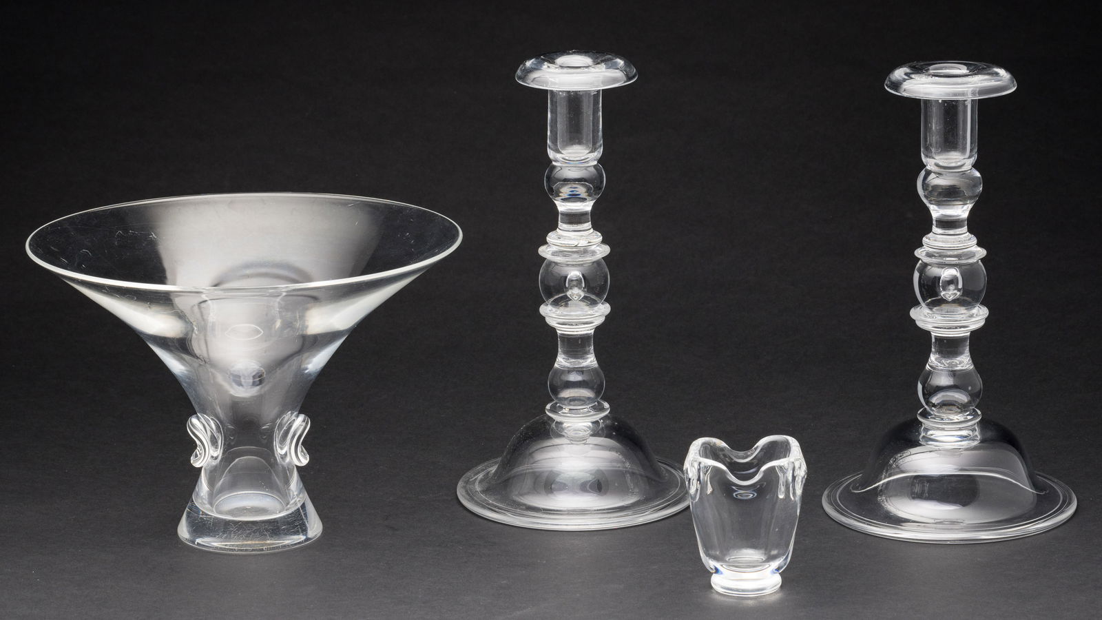 Two Steuben Vases & Pair of Candlesticks (1 of 14)