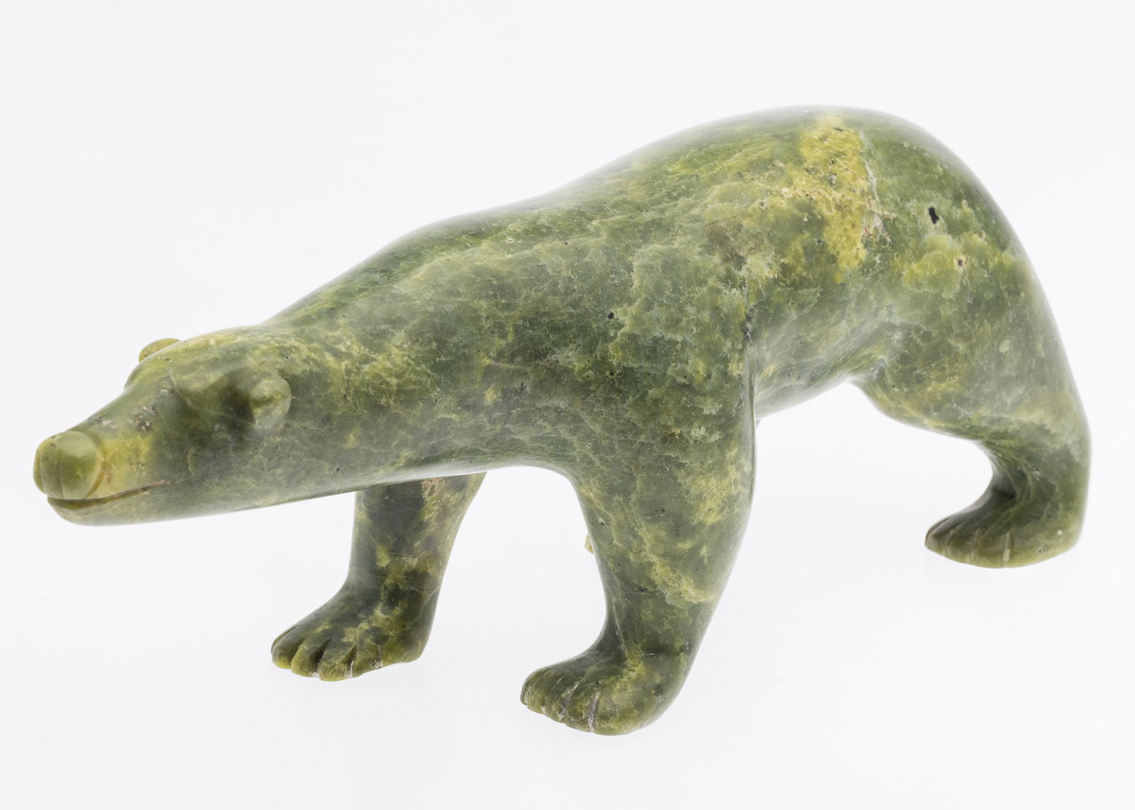 Green Soapstone Bear (1 of 6)