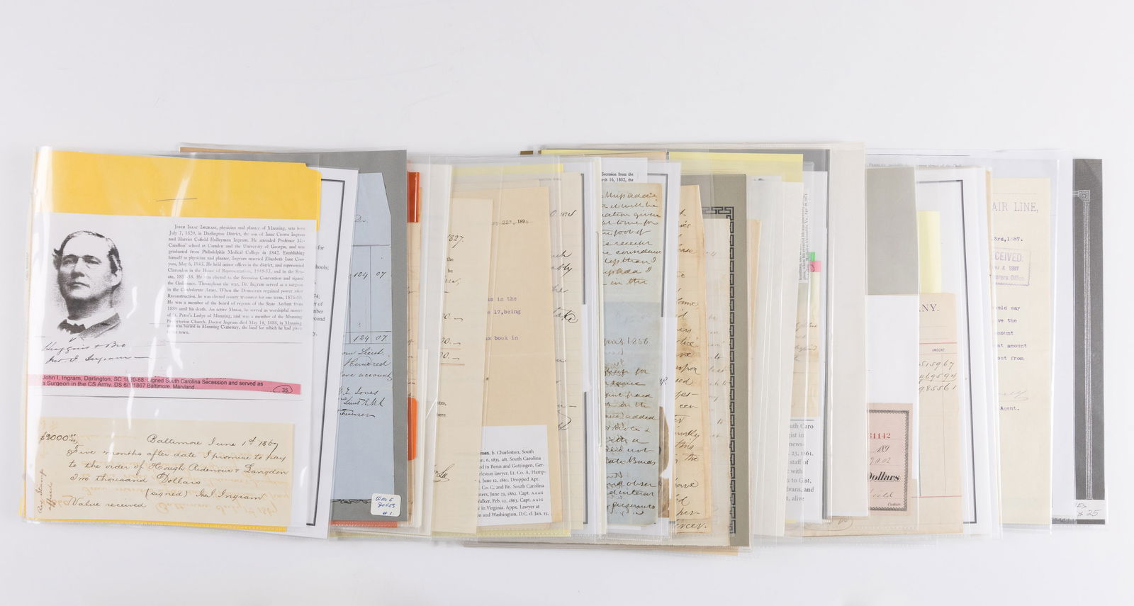 [Civil War, Confederate] Misc Docs  & Sigs, 49 pcs (1 of 12)