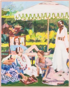 Michelle Heimann (Ohio, 21st C), Lunching Ladies, Print