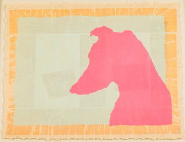 Unsigned, Red Dog, Color Screenprint on Japan Paper