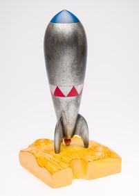Mark Sfirri (b. 1952), Rocket Odyssey, 2001, Painted Wood