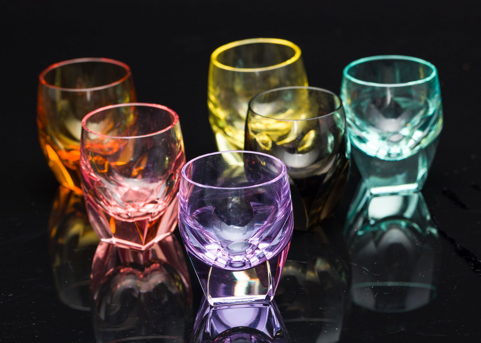 Group of 6 Moser Shot Glasses (1 of 9)