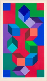 Victor Vasarely (France/Hungary, 1906-1997), Taire, Serigraph