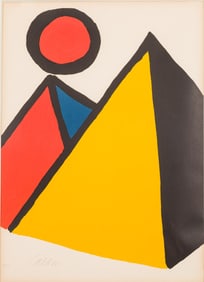 Alexander Calder (NY, 1898-1976), Dark Pyramid, Lithograph