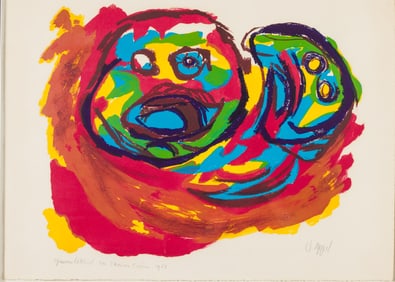 Karel Christiaan Appel, Untitled, Lithograph, 1965