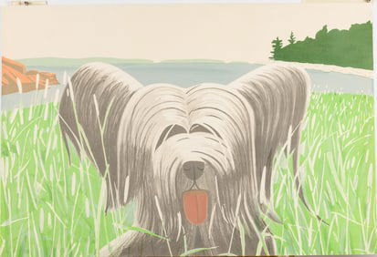Alex Katz (NY/ME, b. 1927), Dog at Duck Trap, Lithograph