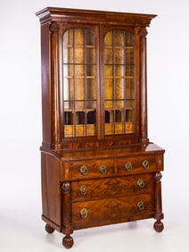 American Classical Mahogany Secretary, New York, c. 1835