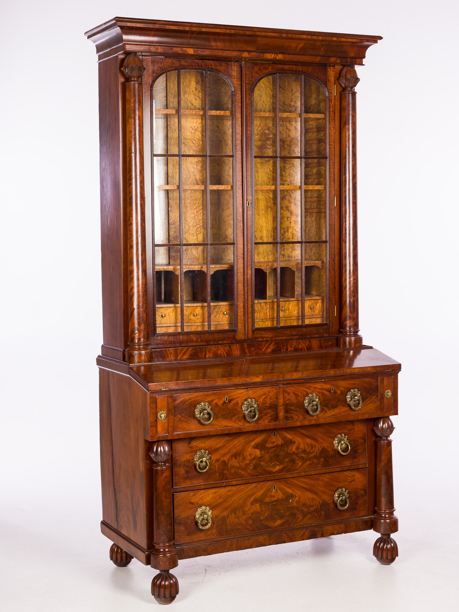 American Classical Mahogany Secretary, New York, c. 1835 (1 of 20)