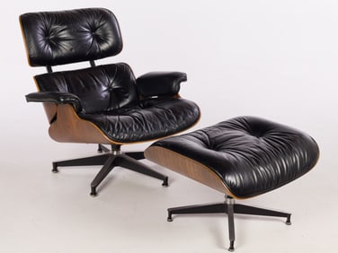 Vintage Herman Miller Eames Chair and Ottoman