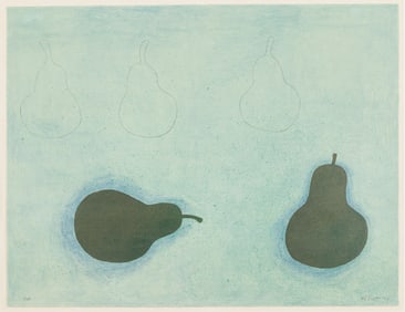 William Scott (Irish/English, 1913-1989), Pears, Lithograph