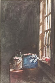 Andrew Wyeth (PA, 1917-2009), Cranberries, Collotype, 1981