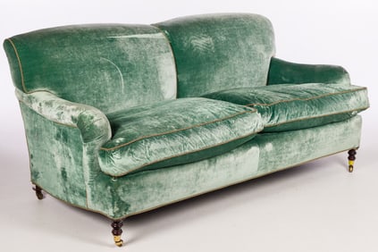 George Smith Velvet Upholstered Sofa