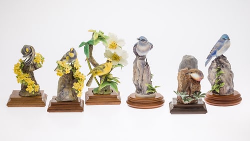 Six Small Royal Worcester Dorothy Doughty Birds