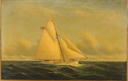 Charles Henry Gifford (MA, 1839-1904), Sailboat, O/C