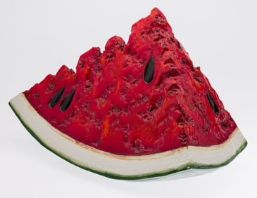 Betty Spindler ( CA, b. 1943), Ceramic Watermelon, 1999