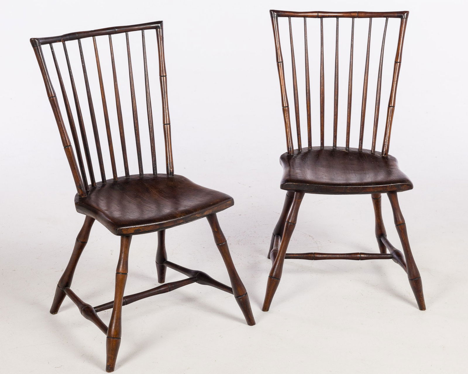 Ebenezer  Tracy Windsor Side Chair and Another, 19th Century (1 of 11)