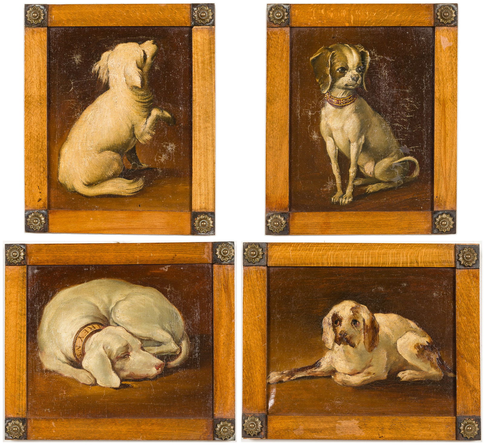 4 Decorative Paintings of Dogs (1 of 15)