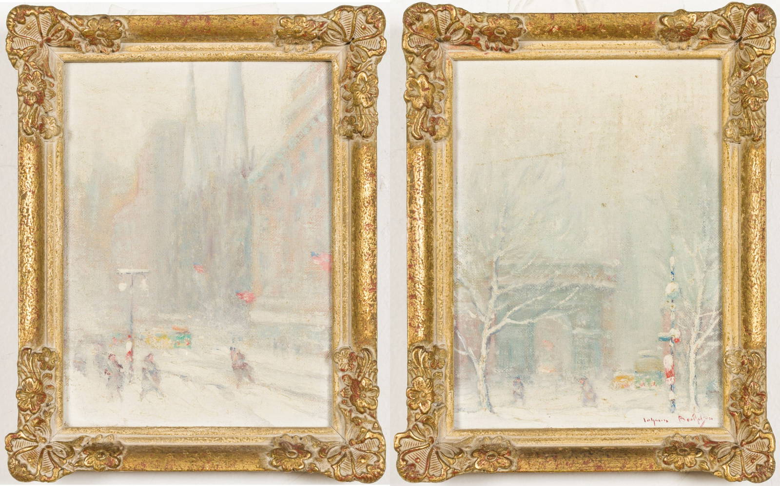 Two Johann Berthelsen (ny/ct, 18831972) New York Oils On Canvas Auction