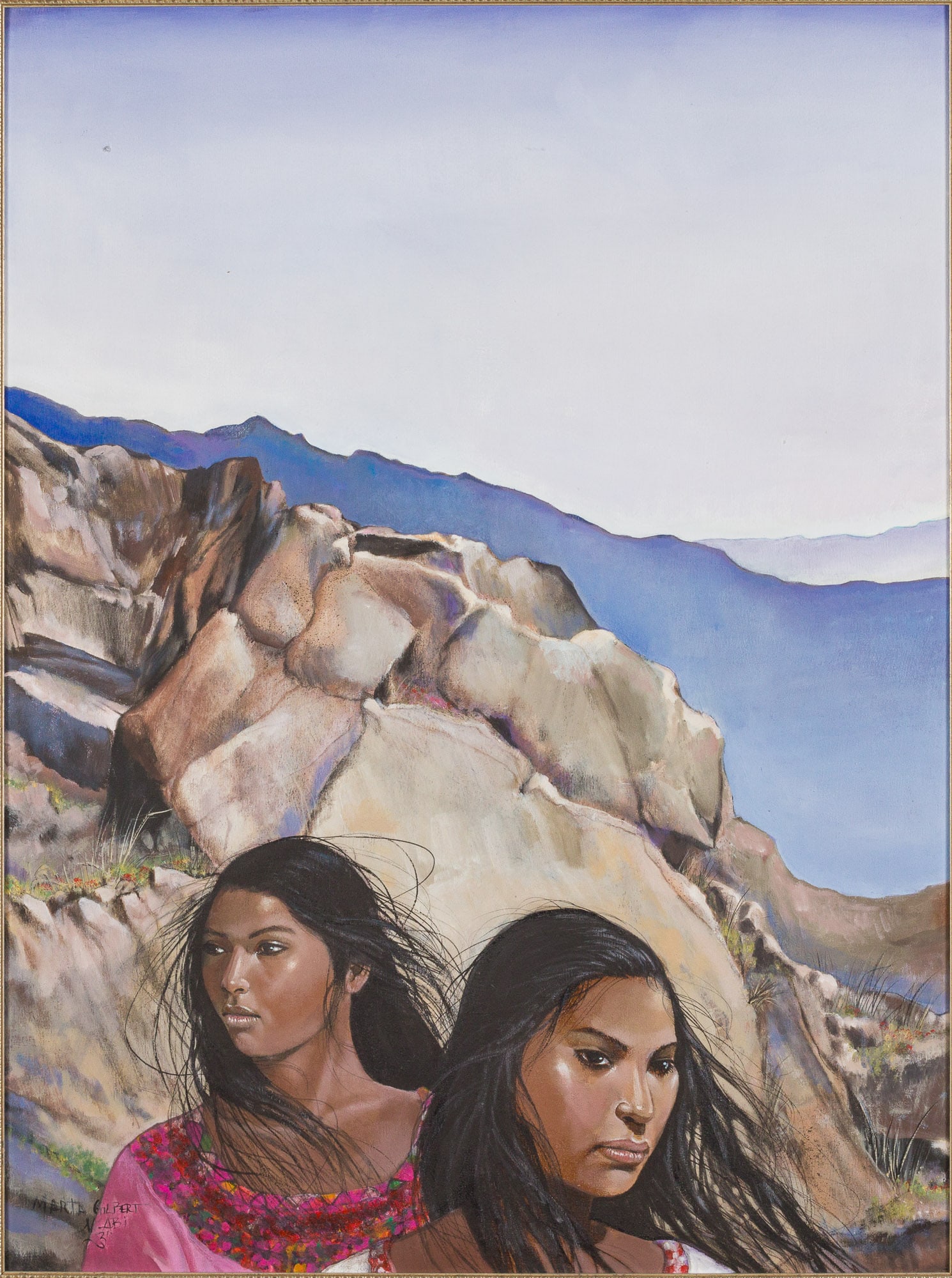 Marta Gilbert (Native American, b 1950) Viento de Canon, Acrylic (1 of 14)