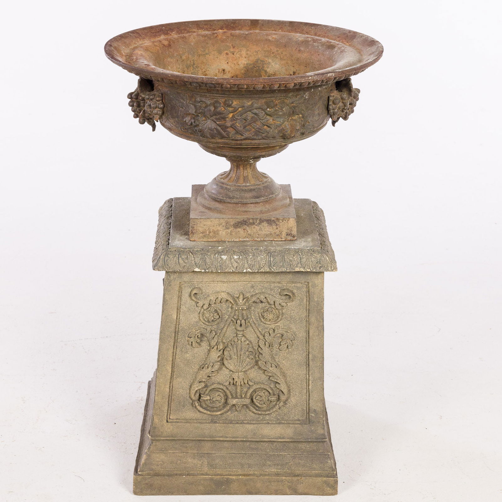 Cast Iron Urn-Form Planter on an Associated Stand (1 of 10)