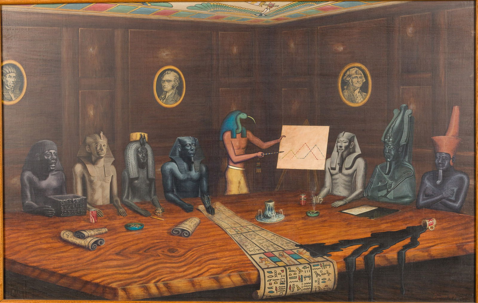 Richard Deurer (American, 20th/21St C) The Bored Room, O/B, 1989 (1 of 17)