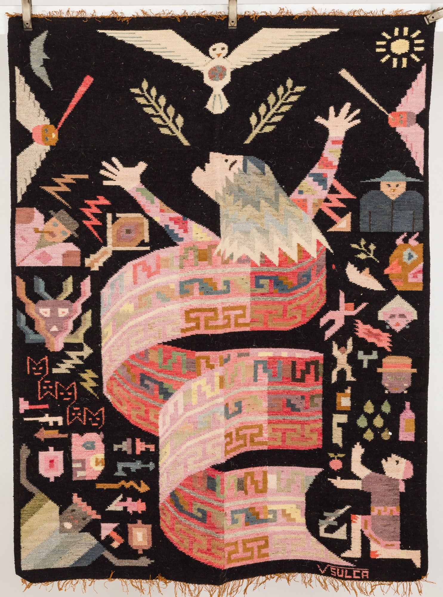 Eddie Sulca (Peruvian), I Wish I Were Like the Wind, Tapestry (1 of 6)