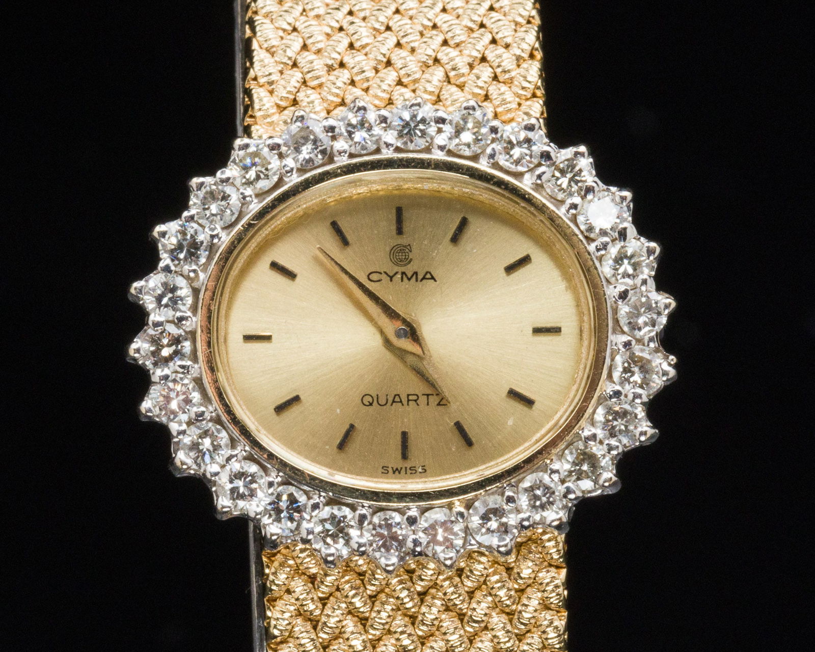 14K Gold and Diamond Ladies Cyma Watch (1 of 10)