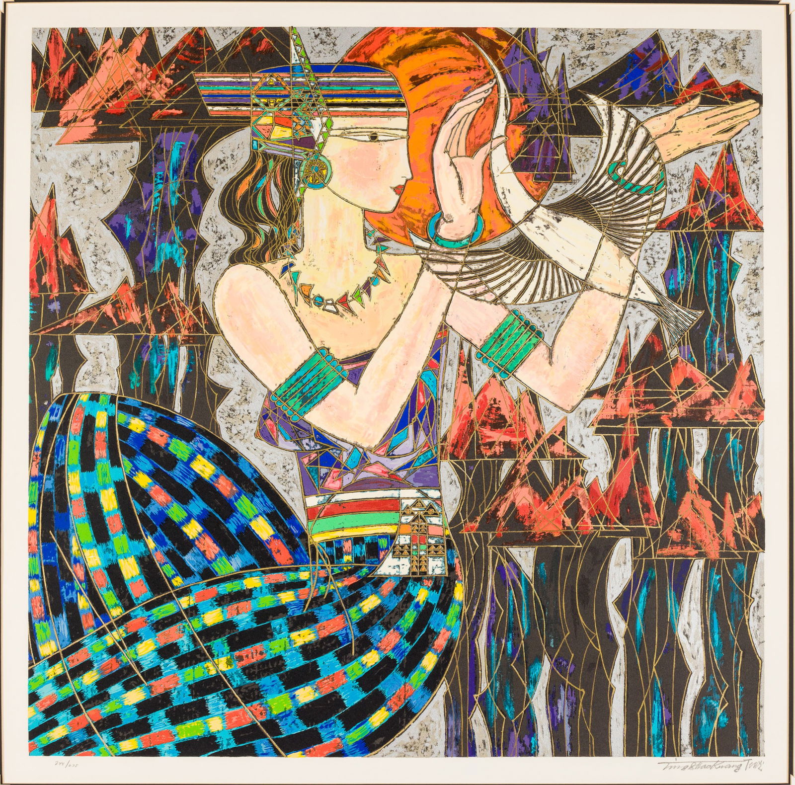 Ting Shao Kuang (Chinese, b. 1939), Ashima at Sunrise, Serigraph (1 of 17)