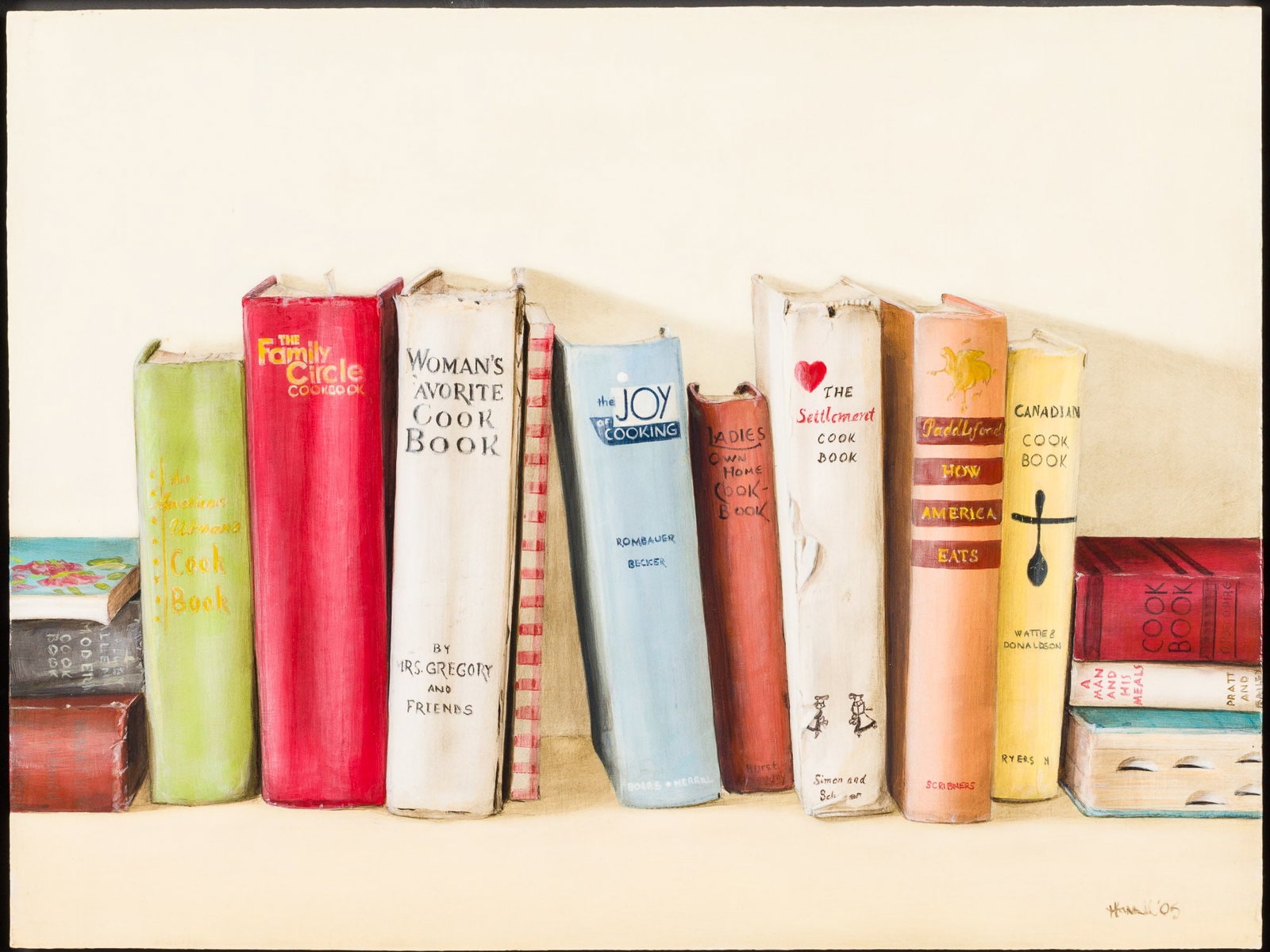 Holly Farrell (Canadian, b. 1961), Cookbooks, Acrylic (1 of 11)