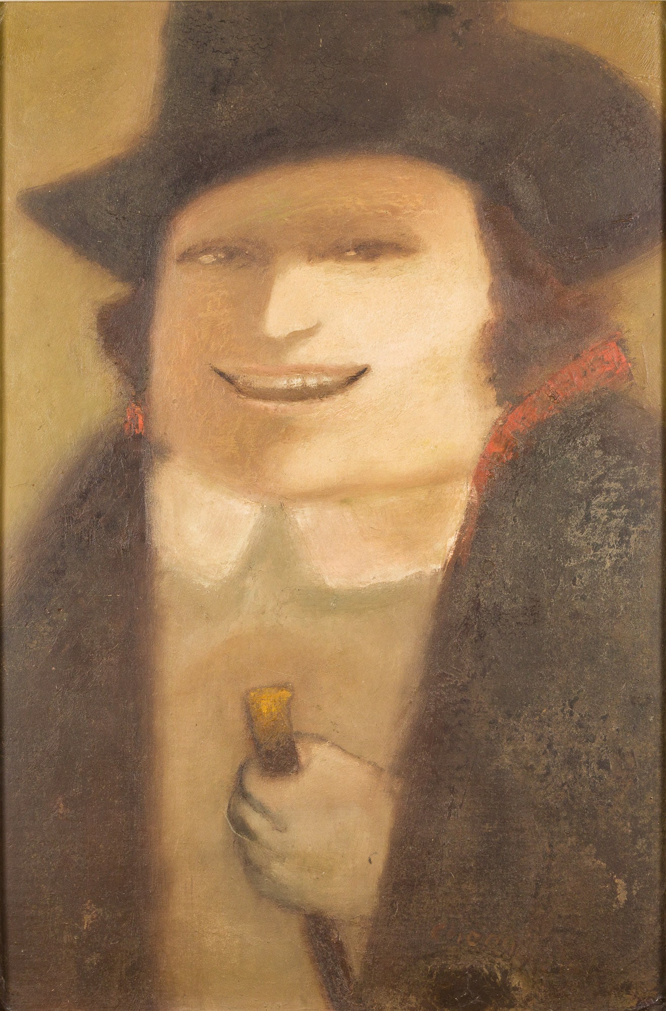 Manuel Neto Chong (Panama, 1927-2010), Man with Cane, O/C (1 of 12)