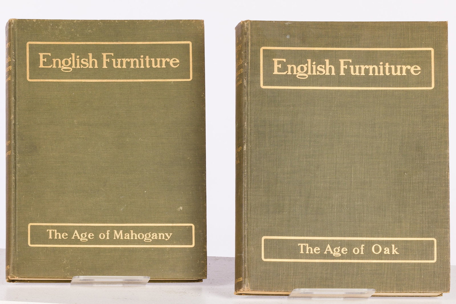 Percy & Macquoid, A History of English Furniture, 2 Vols 1904/5: Description: Percy & Macquoid, A History of English Furniture: The Age of Oak and The Age of Mahogany, 1904-5, comprising 'A History of English Furniture: The Age of Oak' and 'The Age of Mahogany