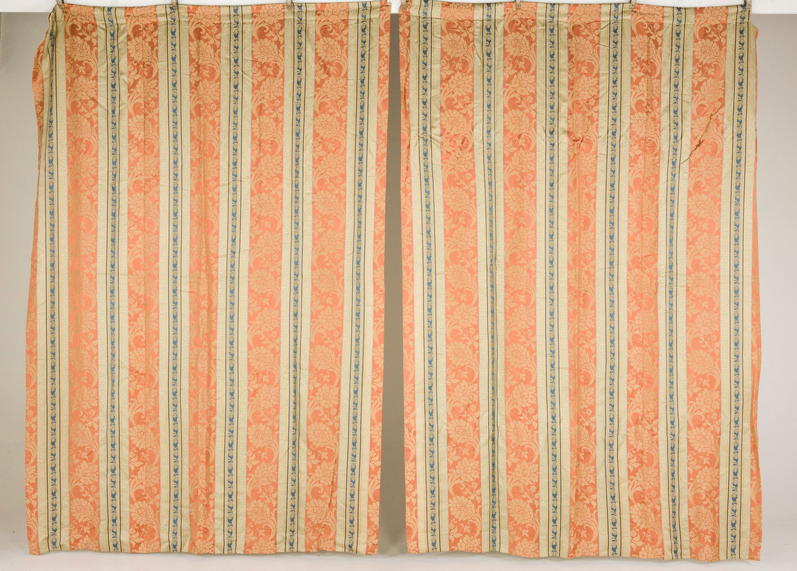 Pair of Damask Drapery Panels (1 of 8)