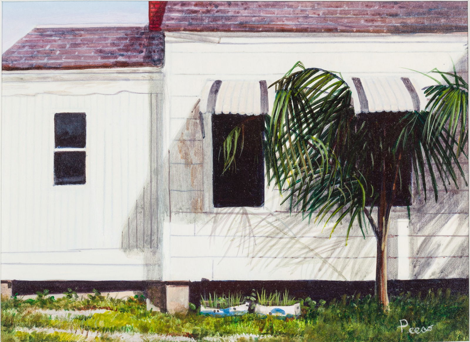 Bruce Peeso (b. 1951), Clapboard House, Gouache (1 of 10)