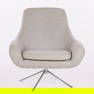 Noomi Grey Flannel-Upholstered Lounge Chair by Softline
