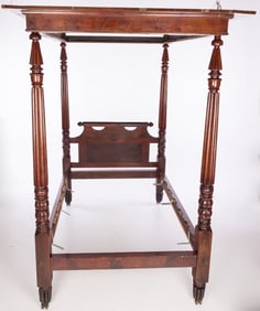 American Classical Mahogany Tester Bed, c. 1830