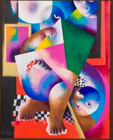 Roberto Chichorro (b. 1941), Abstracted Figures