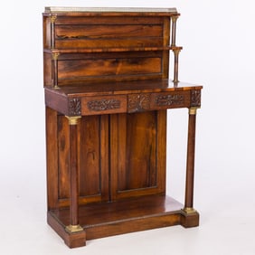 Regency Rosewood Tiered Side Table, 19th Century