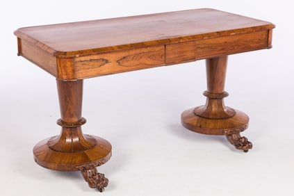 William IV Rosewood Writing Table, c. 1830
