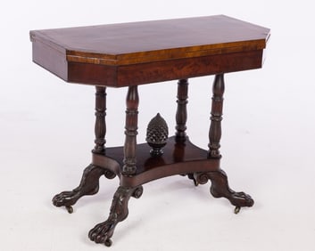 Classical Mahogany Card Table, NY, c. 1815 - 1825