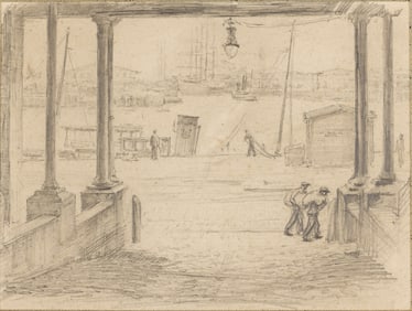 Christopher AD Murphy (1902-1973) River Street Study