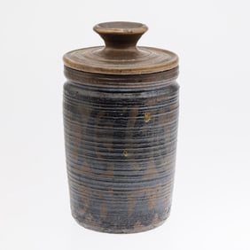 Toshiko Takaezu (1922-2011),Lidded Canister, Glazed Ceramic