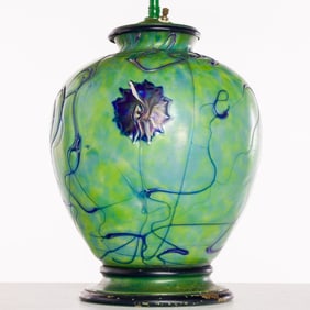 Art Glass Lamp, Probably Pallme/Konig